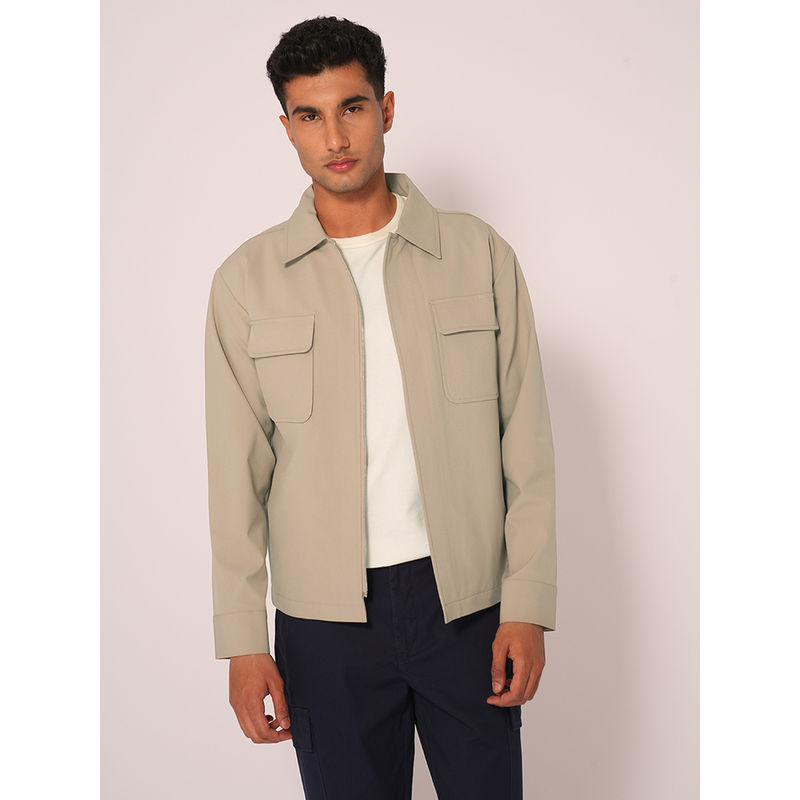 Selected Beige Cotton Jacket (40)