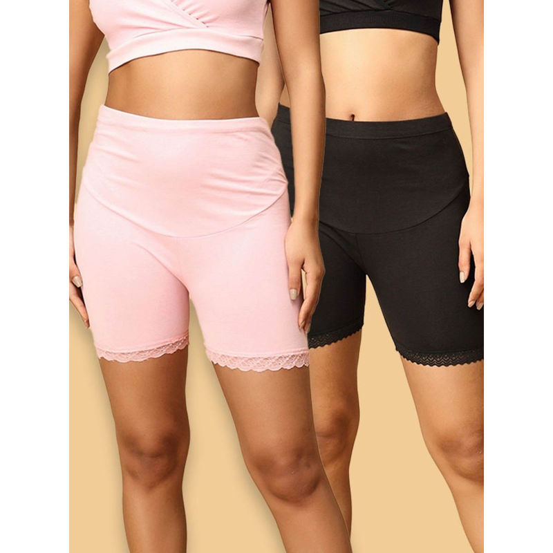 The Mom Store High Waist Mama Boyshorts (Pack of 2) (S)