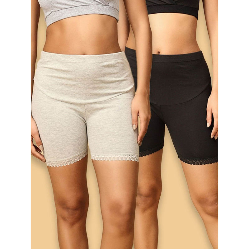 The Mom Store High Waist Mama Boyshorts (Pack of 2) (S)