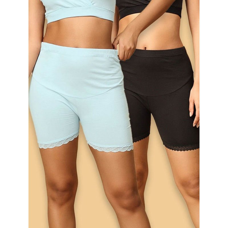 The Mom Store High Waist Mama Boyshorts (Pack of 2) (S)