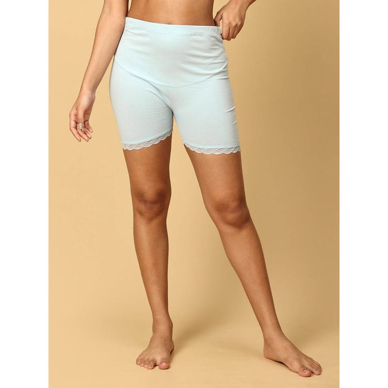 The Mom Store High Waist Mama Boyshort-Sky Blue (S)