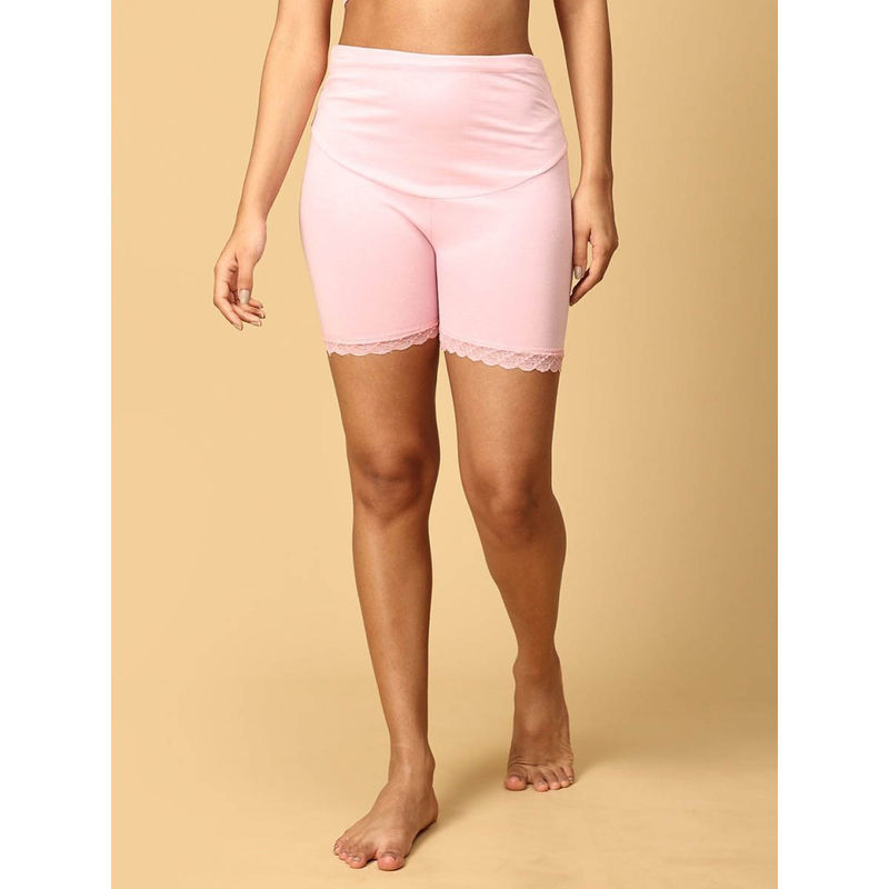 The Mom Store High Waist Mama Boyshort-Rose Pink (S)