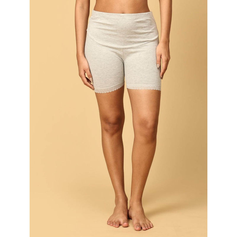 The Mom Store High Waist Mama Boyshort-Gray (L)