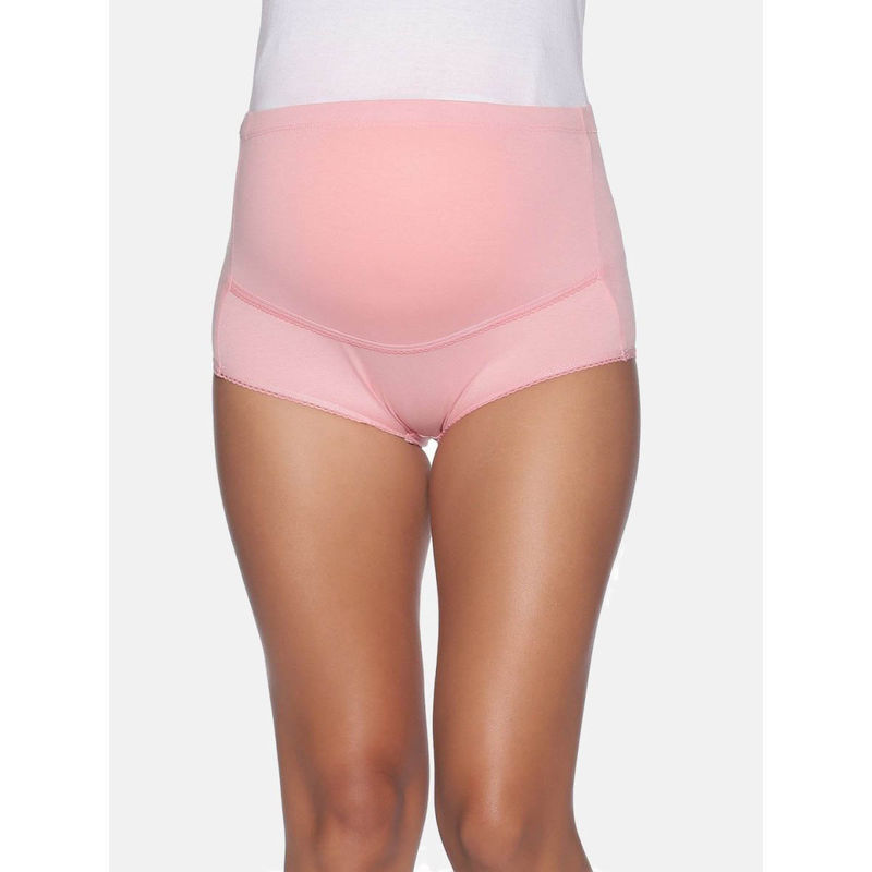 The Mom Store Pink High Waist Maternity Panty (S)