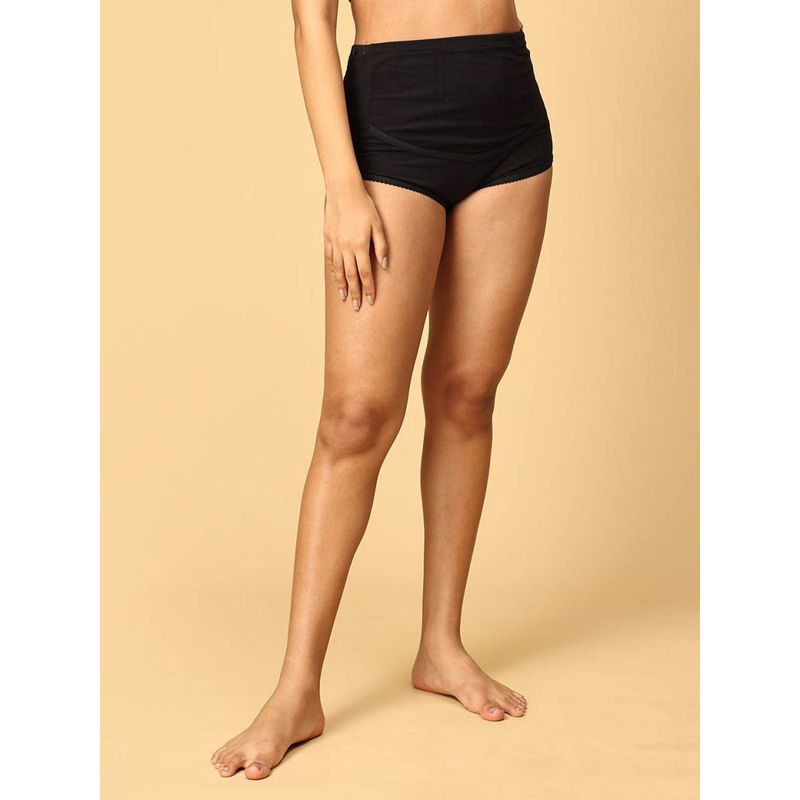 The Mom Store Black Mama Over Belly Support Panties (S)