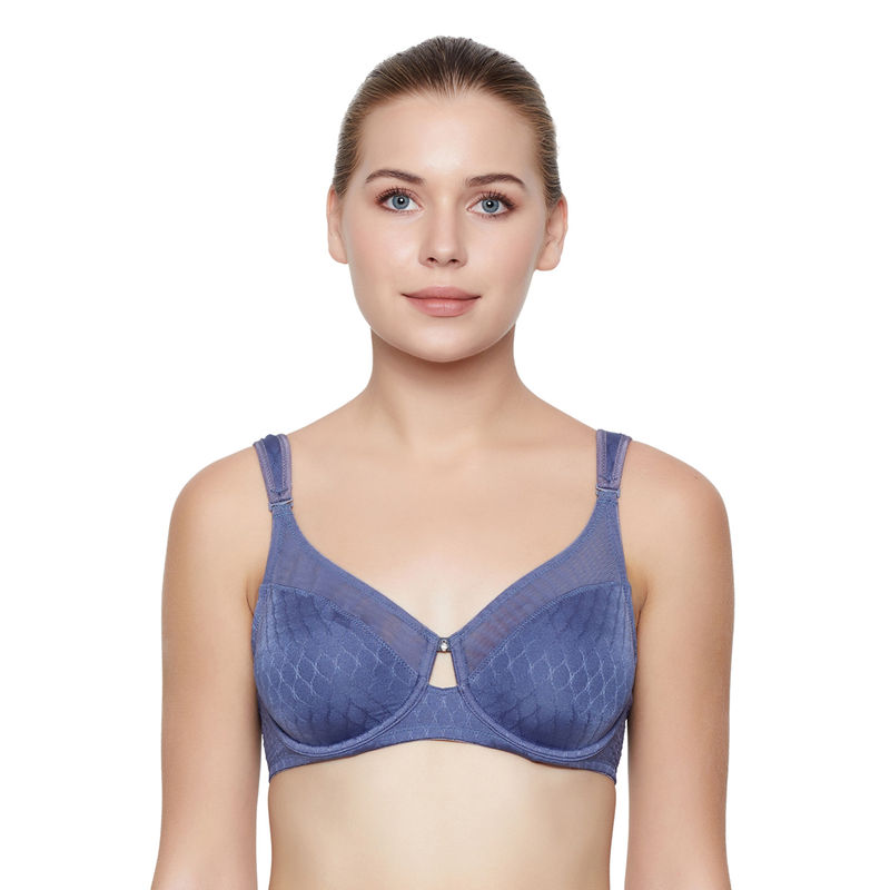 Triumph Azalea Minimizer Wired NonPadded Bra Blue Buy Triumph