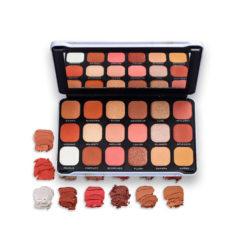 Makeup Revolution Forever Flawless Eyeshadow Palette-18 Smooth & Rich Shade - Decadent