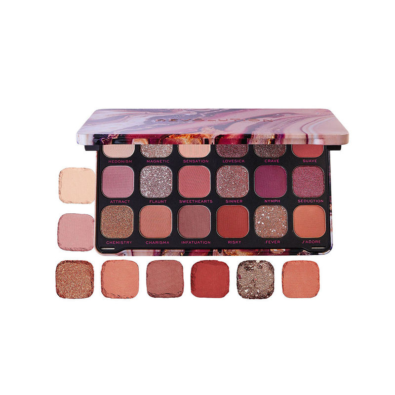 Makeup Revolution Forever Flawless Eyeshadow Palette-18 Smooth & Rich Shade - Allure