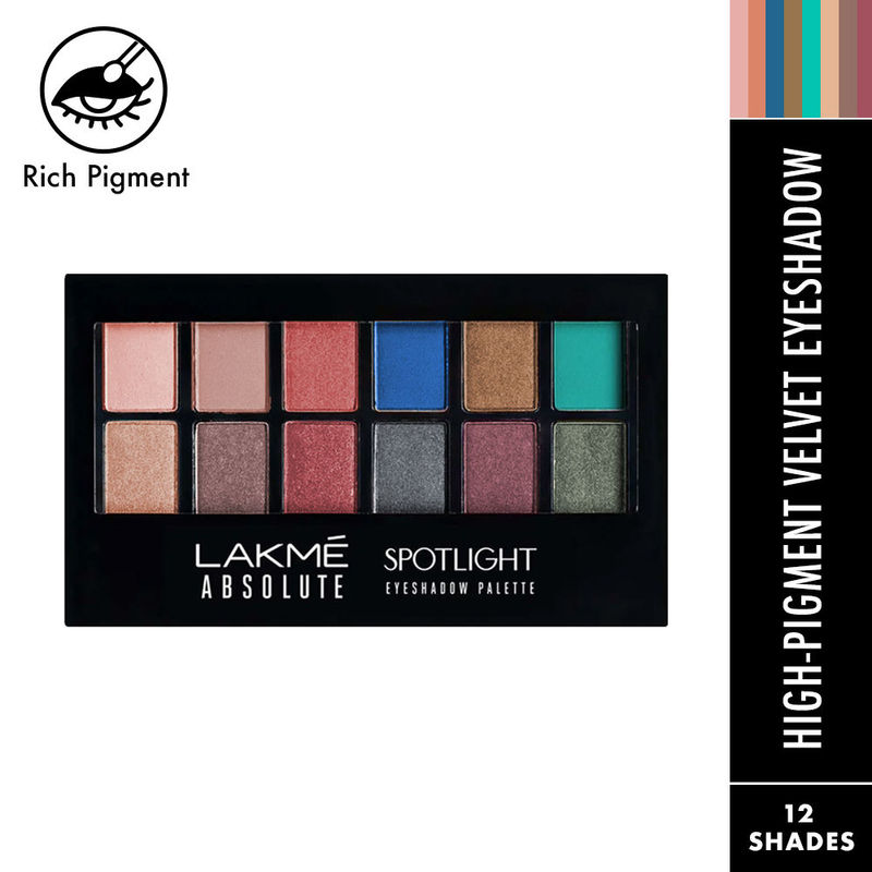 Lakme Absolute Spotlight Eye Shadow Palette, Shimmers & Mattes - Stilettos