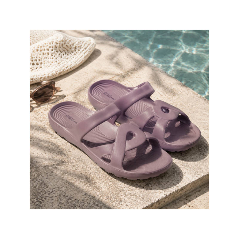 WOODLAND Comfortable Soft Sole Lightweight Home Wear Mauve Sandals For Womens (EURO 37)