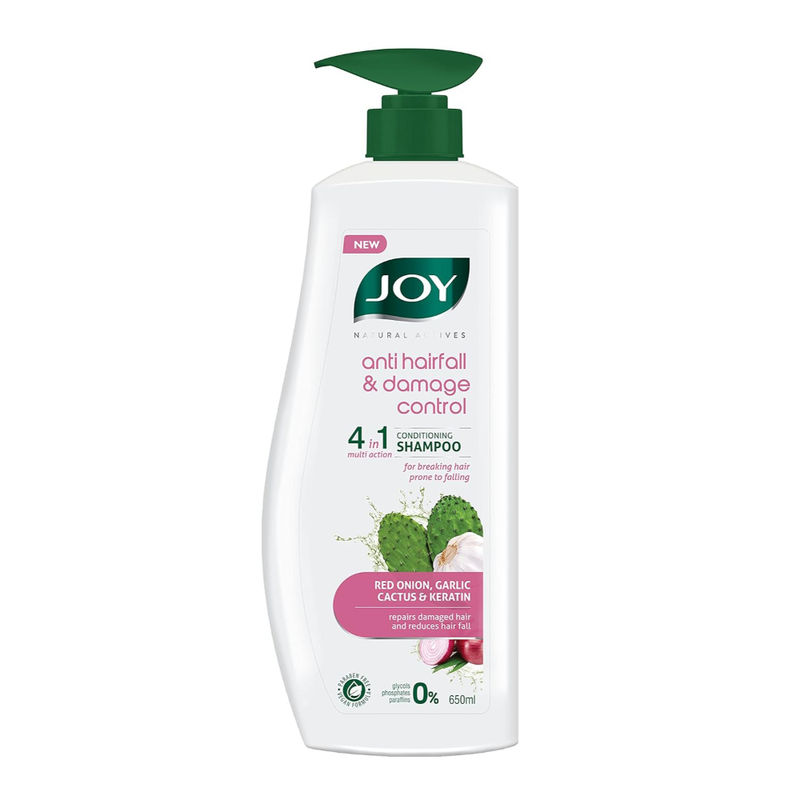 Joy Natural Actives Anti Hairfall & Damage Control 4-In-1 Conditioning Shampoo