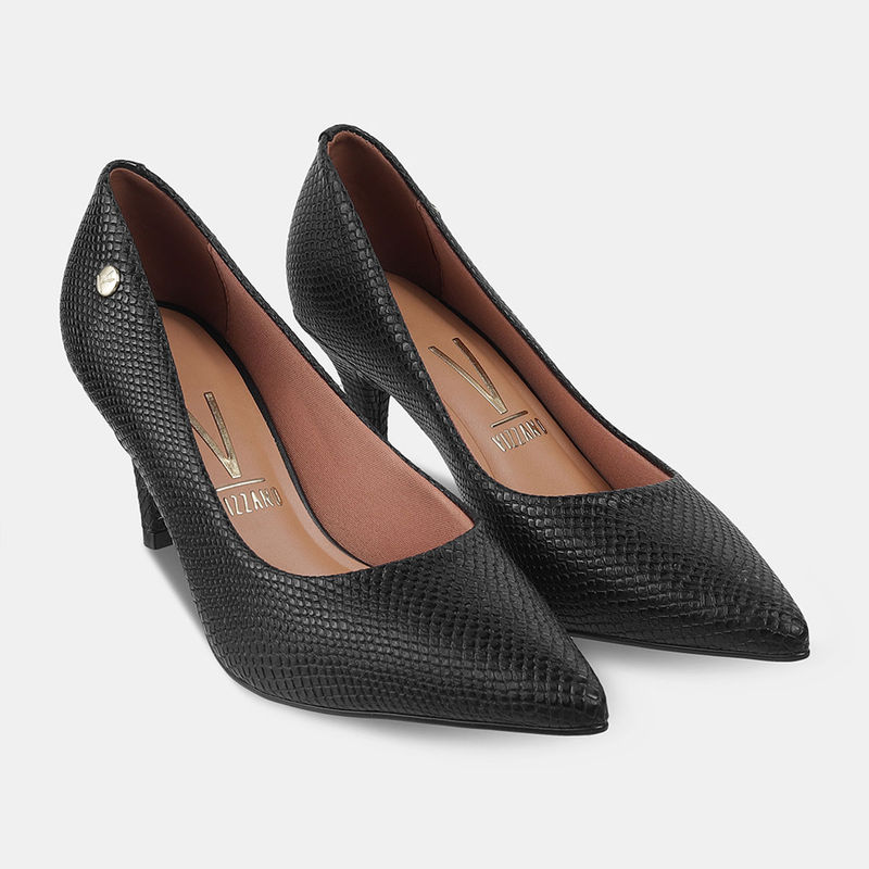 Vizzano Womens Black Embellished Pointed-Toe Pumps (EURO 36)
