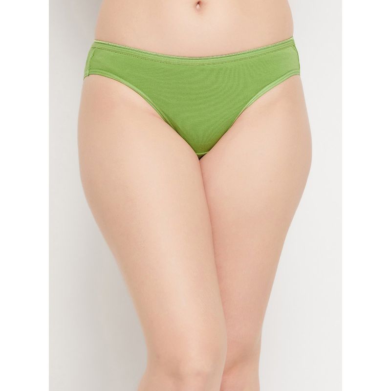 Buy online Green Cotton Bikini Panty from lingerie for Women by Clovia for  ₹299 at 40% off