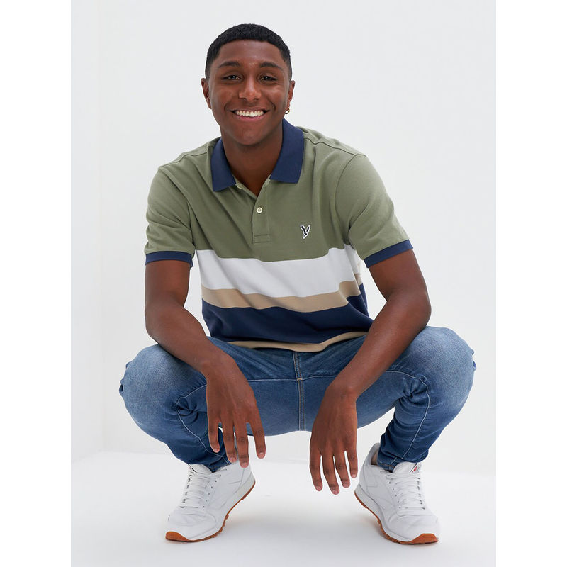 American Eagle Mens Multi-Coloured Polo Shirt (XS)