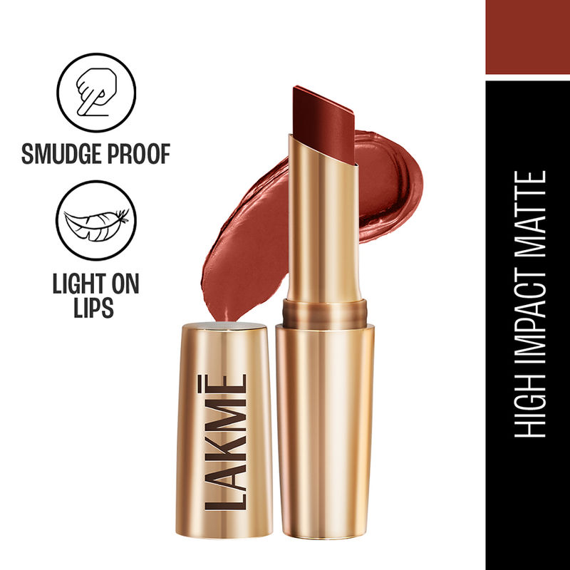 Lakme 9 To 5 Primer + Matte Lipstick - MR3 Red Rust