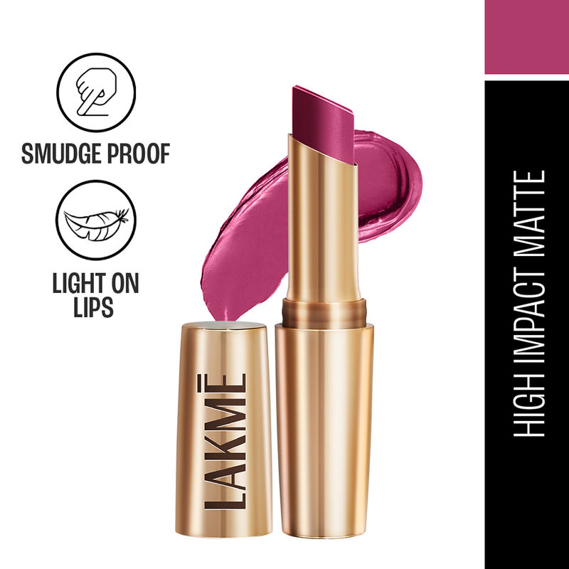 Lakme 9 To 5 Primer + Matte Lipstick - MP4 Plum Pick