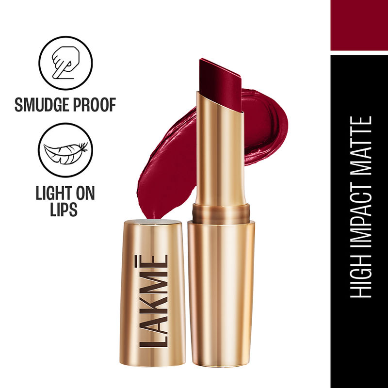 Lakme 9 to 5 Primer + Matte Lipstick - Burgundy Passion