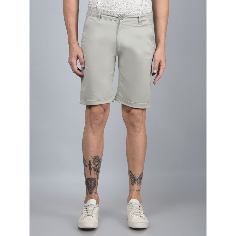 CRIMSOUNE CLUB Men Grey Cotton Shorts (30)