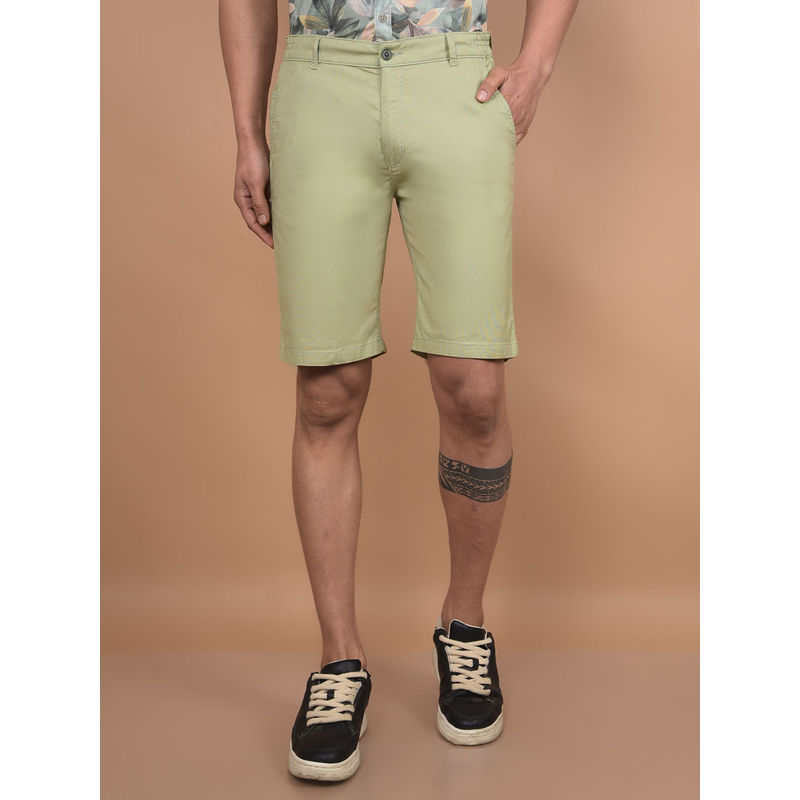 CRIMSOUNE CLUB Men Green Cotton Shorts (30)