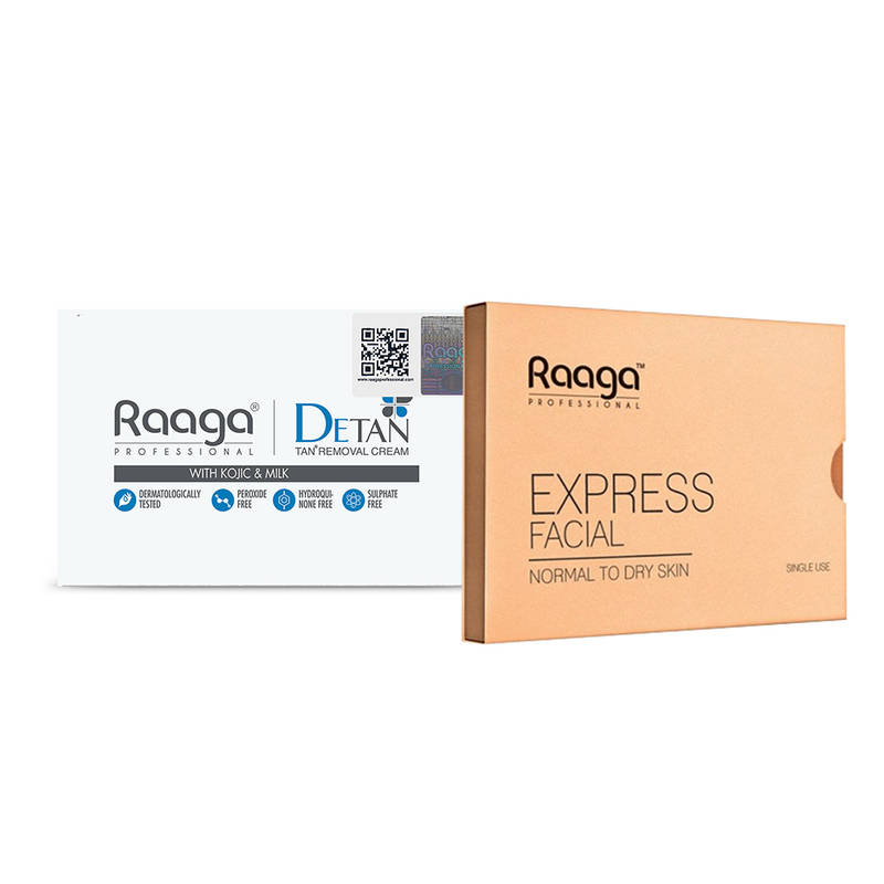Raaga Box Buy Raaga Professional De Tan With Kojic & Milk + Express Facial Kit ...