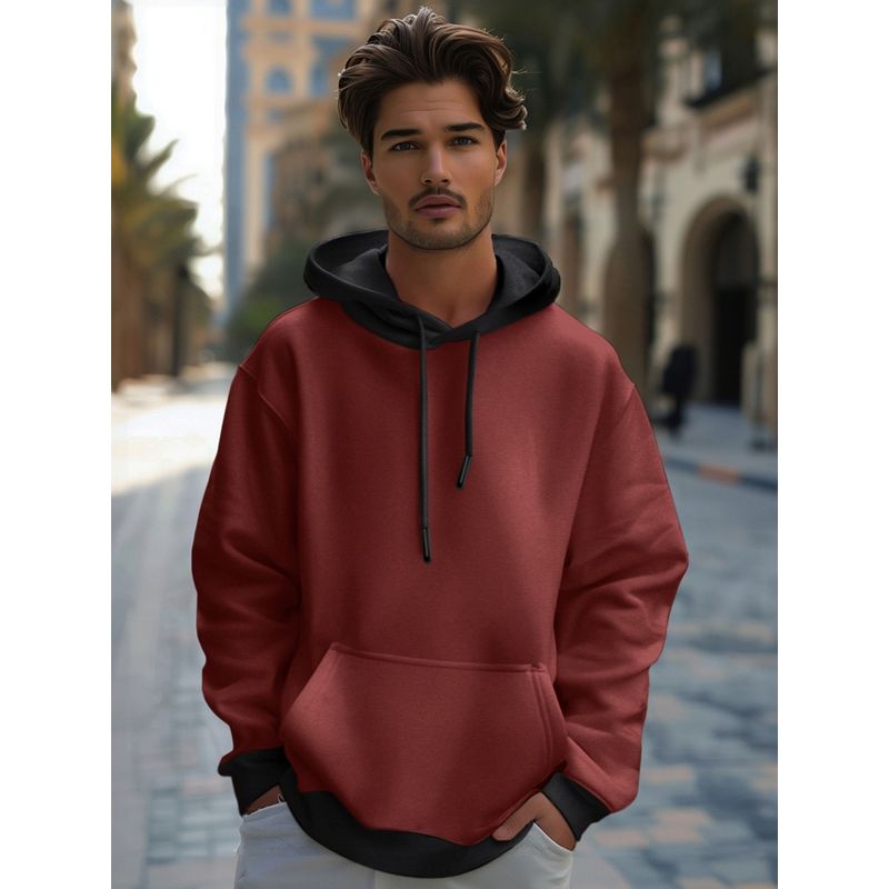 Bewakoof Heavy Duty 1.0 Men's Brown Oversized Hoodies (3XL)