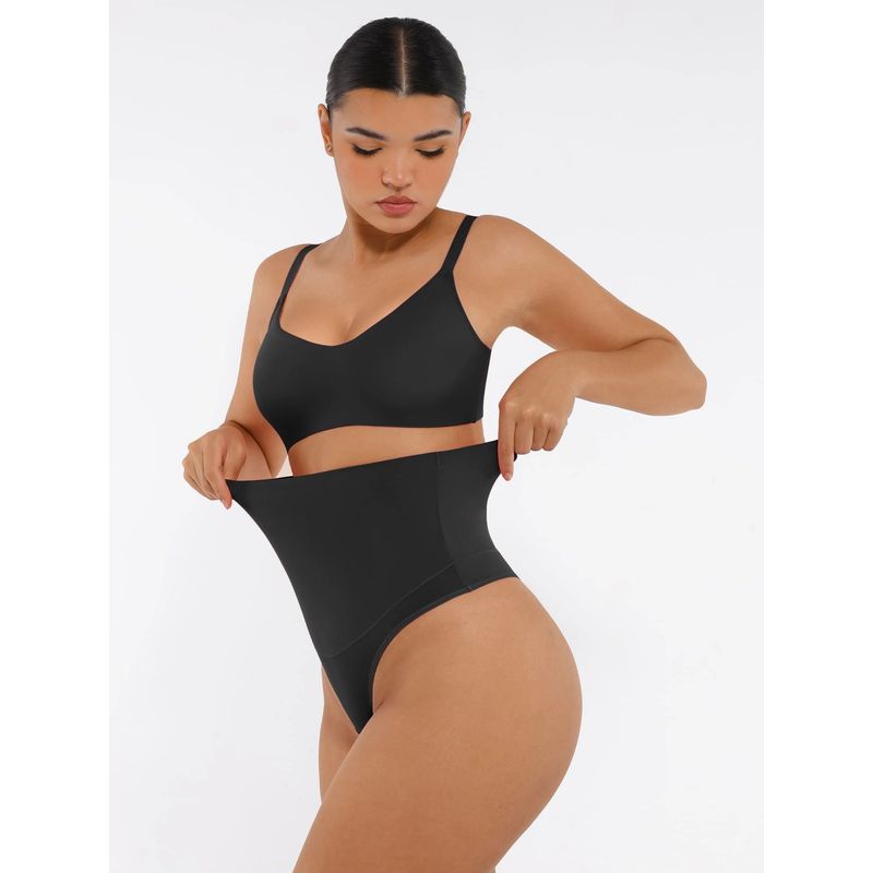 Women High Waist Tummy Tucker Shapewear Thong (3XL)