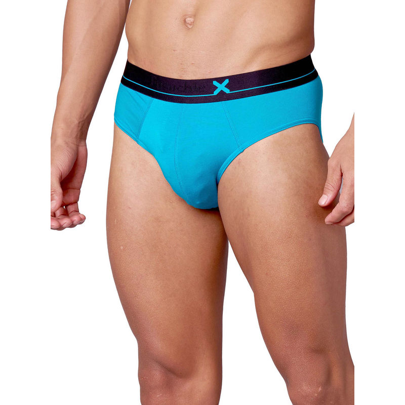 Frenchie X - LOWS Men Tencel Micro Modal Elastane blue Briefs (S)
