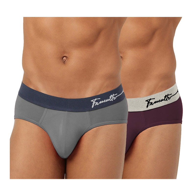 FREECULTR Mens Underwear Anti Chaffing Sweat-Proof Micromodal Briefs (Pack of 2) (S)