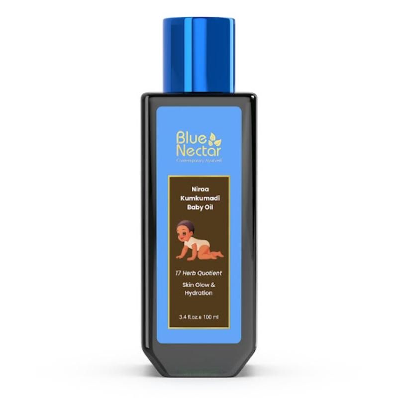 Blue Nectar Baby Oil with Pure Kumkumadi Oil for Glowing Skin