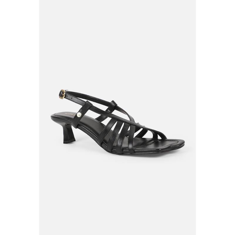 Allen Solly Women Black Casual Sandal Heels (UK 7)