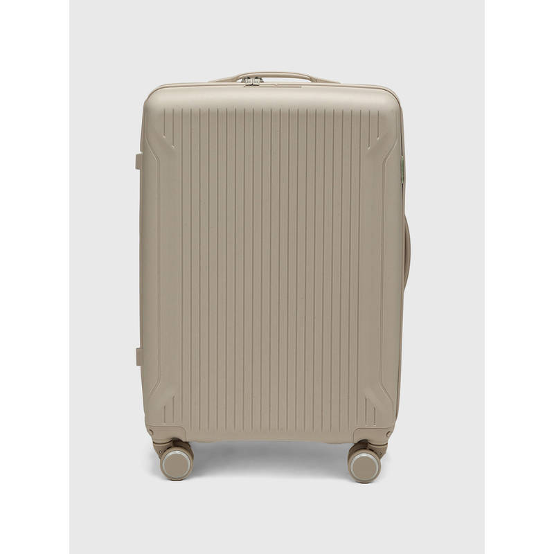 CARPISA ITALIA Flexitech Unisex Hard Shell Trolley Bag - Cream (M)