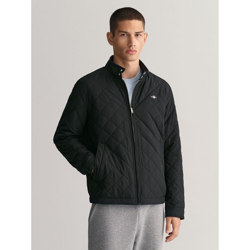 GANT Men's Black Quilted Regular Fit Windcheater Jacket (M)