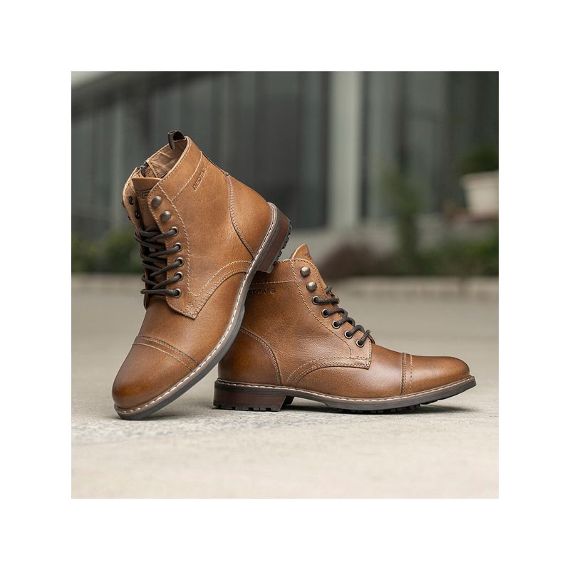 red tape tan chukka boots