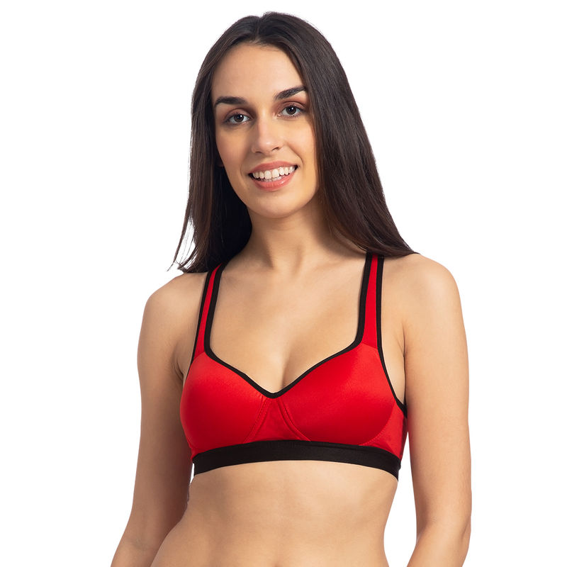 Komli Lightly Padded Sports Bra - Red (30B)