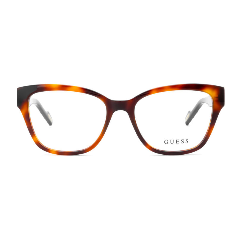 Buy Guess Eyewear for Women with Shiny Brown Demi Acetate Frame (53) Online