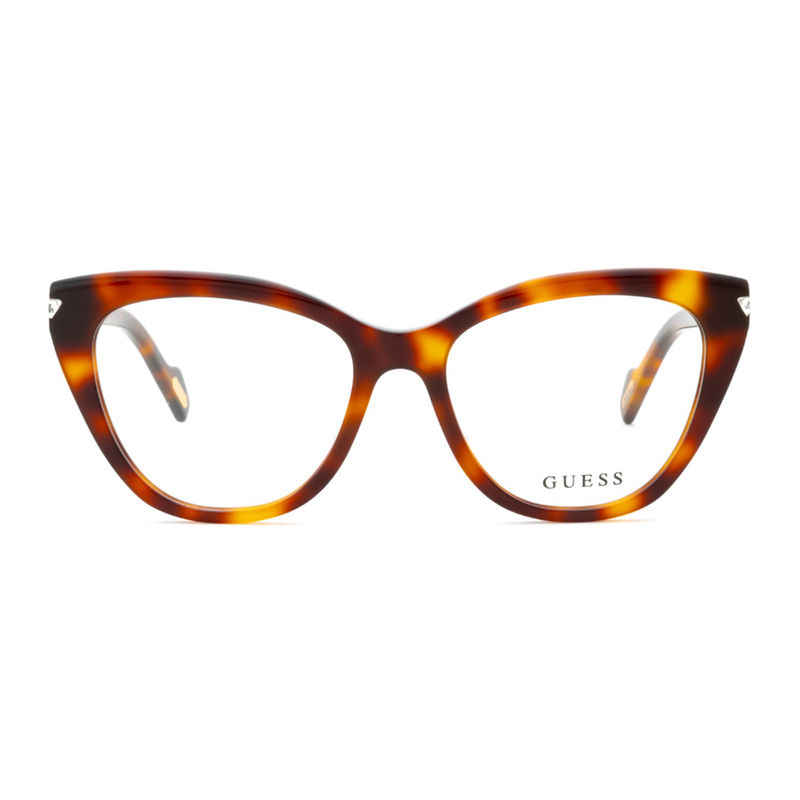 Buy Guess Eyewear for Women with Shiny Brown Demi Acetate Frame (53) Online