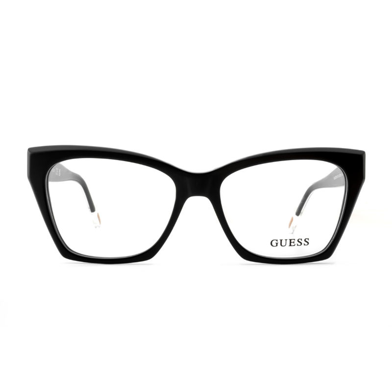 Buy Guess Eyewear for Women with Shiny Black Acetate Frame (53) Online
