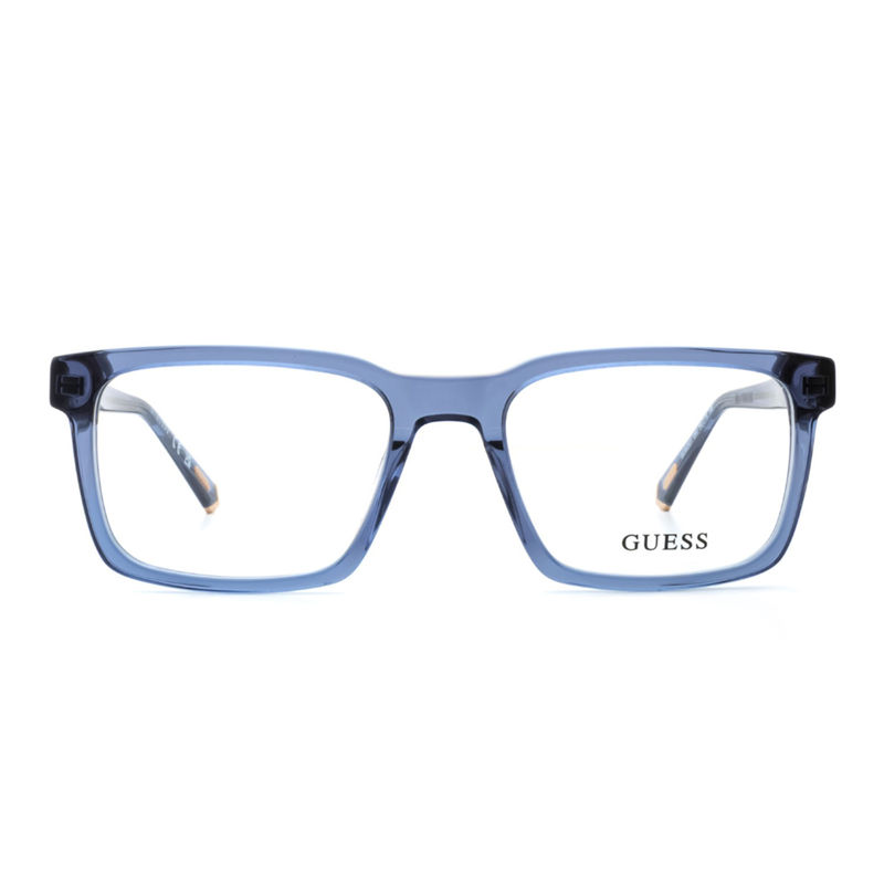 Buy Guess Eyewear for Men with Shiny Crystal Blue Acetate Frame (54) Online
