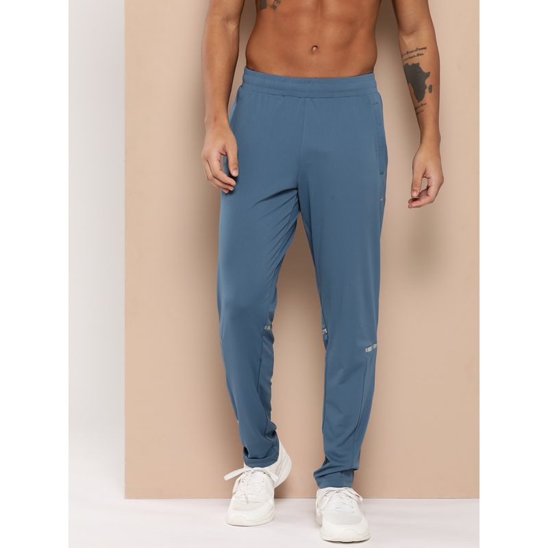 Alcis Blue Men Comfortable Fit Drytech Running Track Pants (L)