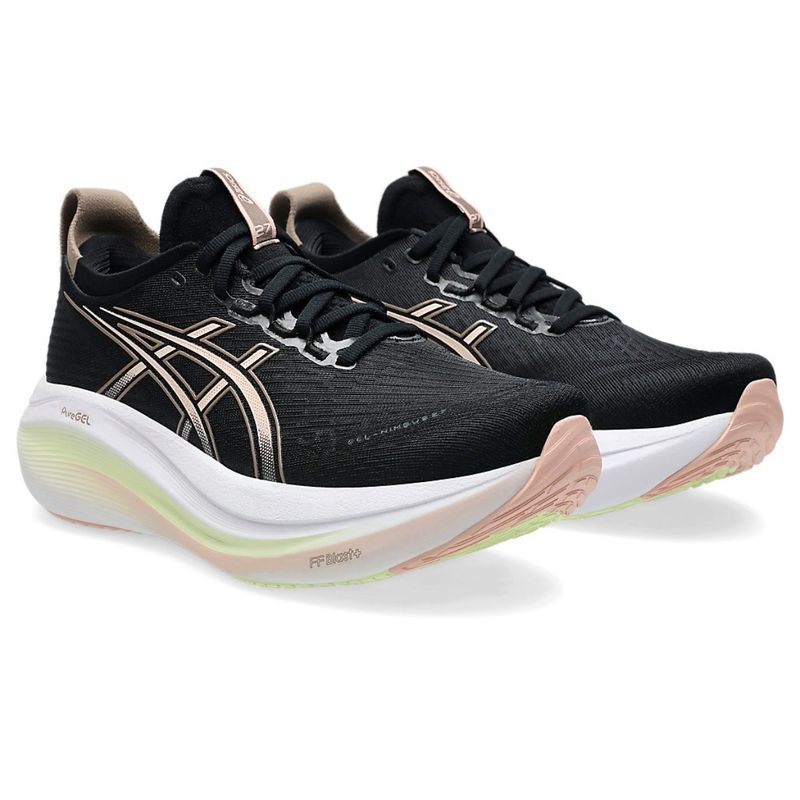 ASICS GEL-NIMBUS 27 Womens Black Running Shoes (UK 10)