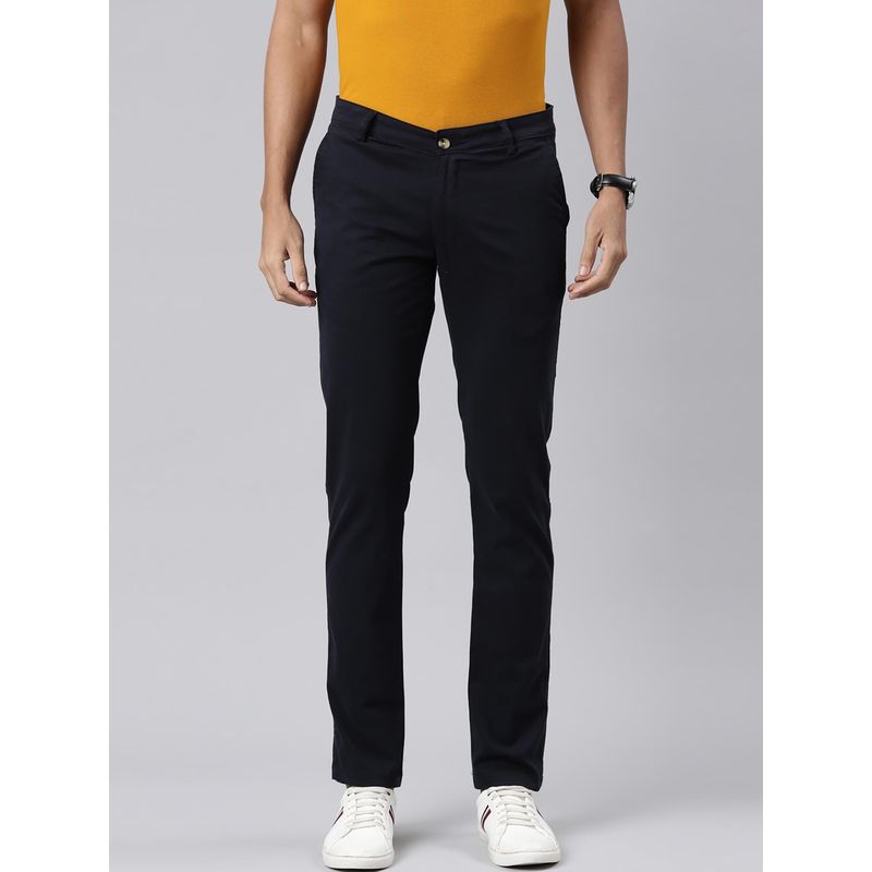 Classic Polo Men's Cotton Slim Fit Chinos Black (32)