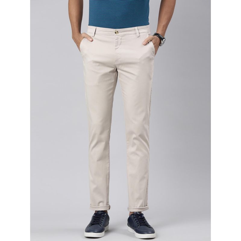 Classic Polo Men's Cotton Slim Fit Chinos Beige (30)