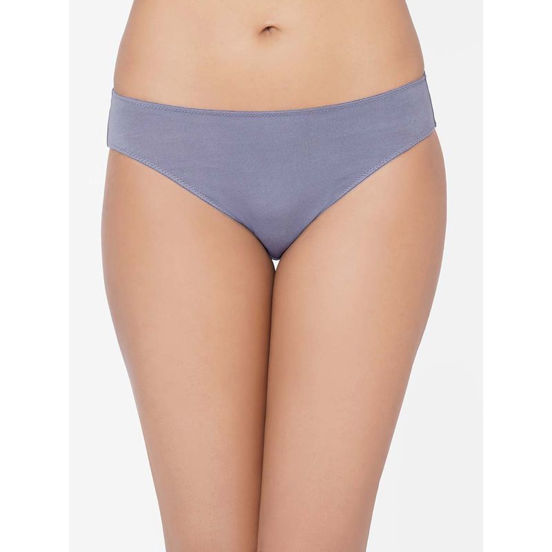 Wacoal Essentials Low Waist Medium Coverage Solid Bikini Panty - Grey (S)
