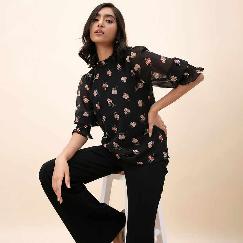 Twenty Dresses By Nykaa Fashion More Flower To You Top (L)