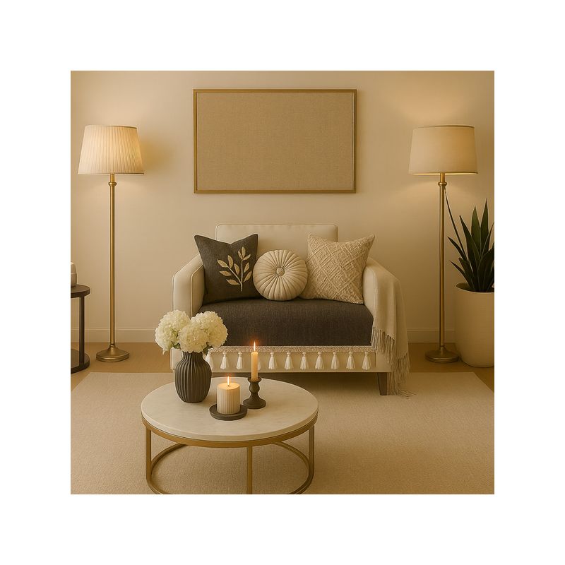 THROW PILLOW Dark Grey With Small Tassel Trim Lace Sofa Cover (1 Seater)