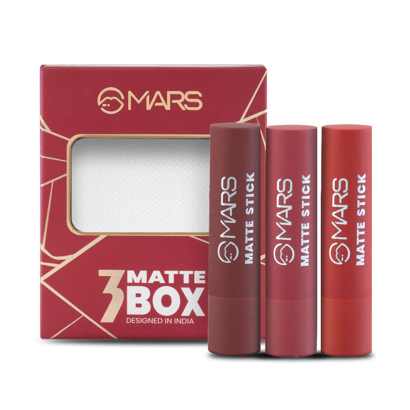 MARS Matte Lipsticks Box - 01 Reds & Maroons