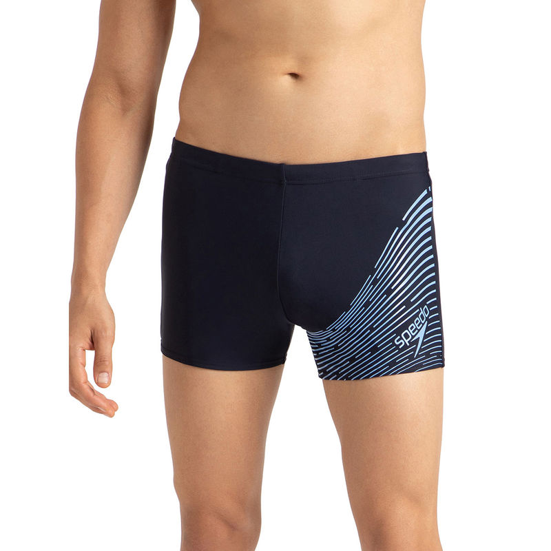 Speedo Men's Endurance10 Medley Logo Aquashort - True Navy & Curious Blue (XS)