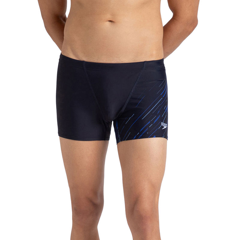 Speedo Men's Endurance10 Hyperboom V Cut Aquashort - True Navy & True Cobalt (M)