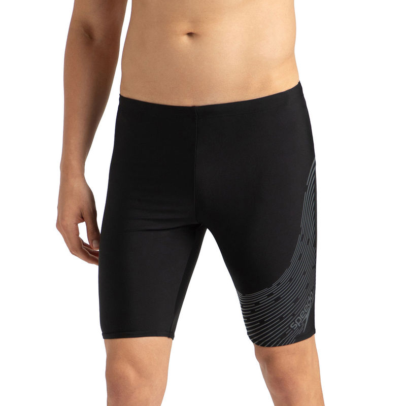 Speedo Men's Endurance10 Medley Logo Jammer - Black & Usa Charcoal (L)