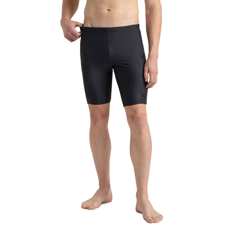 Speedo Men's Endurance10 Tide Print Sports Gala Logo Jammer - Oxid Grey & Black (34)